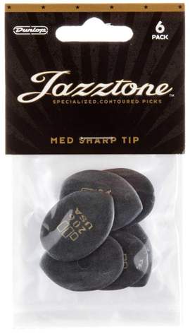 Jim Dunlop Jazztone 206 Medium Tip Pl Pk Of 6