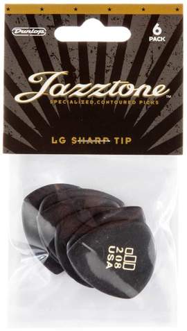 Jim Dunlop Jazztone 208 Lge Point Tip Pk Of 6