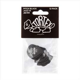 Jim Dunlop Tortex 0.88 Pitch Blk Jazz Pl Pk X 12