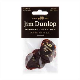 Jim Dunlop Celluloid Shell Hvy Pl Pk Of 12
