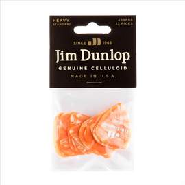 Jim Dunlop Celloloid Orange Hvy Pl Pk Of 12