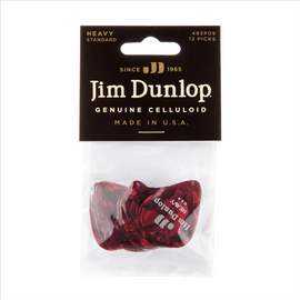 Jim Dunlop Celluloid Red Hvy Pl Pk Of 12
