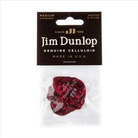 Jim Dunlop Celluloid Red Med Pl Pk Of 12