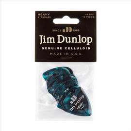 Jim Dunlop Celluloid Turquoise Hvy Pl Pk Of 12
