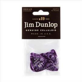 Jim Dunlop Celluloid Purple Med Pl Pk Of 12