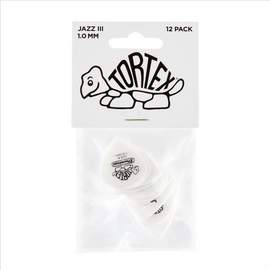 Jim Dunlop Tortex 1.0 Jazz White Pl Pk 12