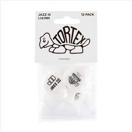 Jim Dunlop Tortex 1.14 Jazz White Pl Pk 12