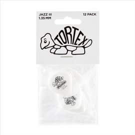 Jim Dunlop Tortex 1.35 Jazz White Pl Pk 12
