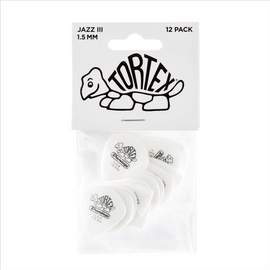 Jim Dunlop Tortex 1.5 Jazz White Pl Pk 12