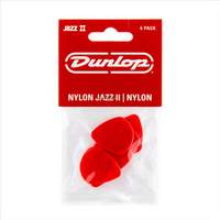 Jim Dunlop Nylon Jazz 2 Red Pl Pk Of 6