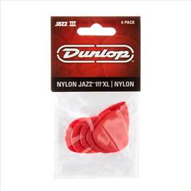 Jim Dunlop Nylon Jazz3xl Red Pl Pk Of 6