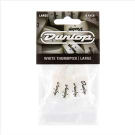 Jim Dunlop 9003p Wht Lge Thumbpick Pl Pk Of 4
