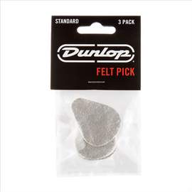 Jim Dunlop 8012p Standard Felt Pick Playrpak X 3