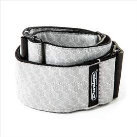 Jim Dunlop Jacquard Cube Hatch Light Grey Strap