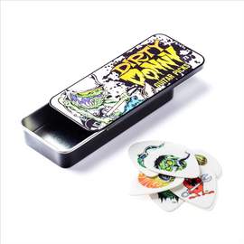 Jim Dunlop Dirty Donny 0.73m One Tin Of 6 Picks