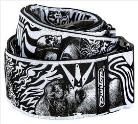 Jim Dunlop I Love Dust Strap Skulls - Blk/wht