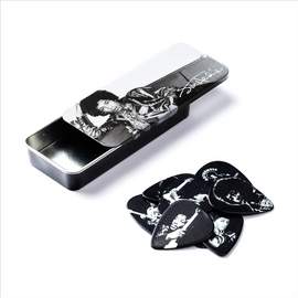 Jim Dunlop Hendrix Silver Portrait 1xtin X 12pic