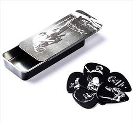 Jim Dunlop Hendrix Silver Portrait 1xtin X 12pic