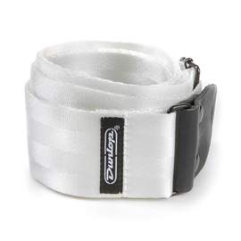 Jim Dunlop Deluxe Seatbelt Strap - White