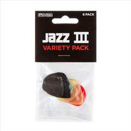 Dunlop Picks - Variety - Jazz III - Player Pack of 6