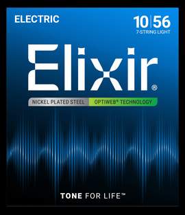 Elixir 7-String Electric Guitar Strings Optiweb Light (.010-.056)