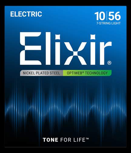 Elixir 7-String Electric Guitar Strings Optiweb Light (.010-.056)