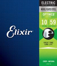 Elixir E19074 Optiweb Elec 7 Str L/heavy 10-59 Set