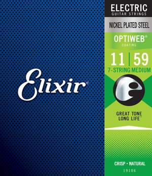 Elixir E19106 Optiweb Elec 7 Str Medium 11-59 Set