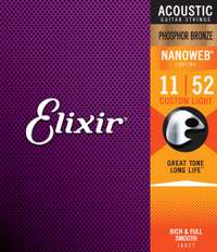 Elixir E16027 Nano Pb Acoust 011-052 C/light Set