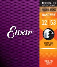 Elixir E16052 Nano Pb Acoust 012-053 Light Set