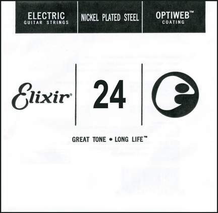 Elixir Single Electric Guitar String Optiweb (.024)


