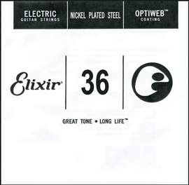 Elixir Single Electric Guitar String Optiweb (.036)

