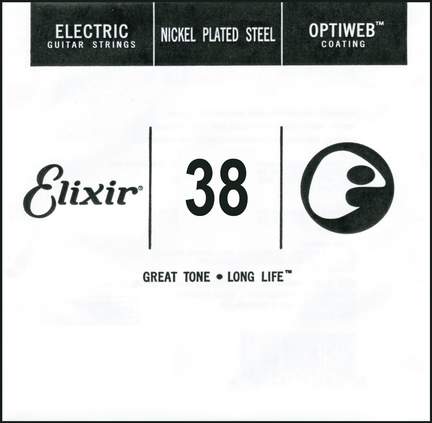 Elixir Single Electric Guitar String Optiweb (.038)


