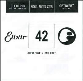 Elixir Single Electric Guitar String Optiweb (.042)

