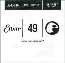 Elixir Single Electric Guitar String Optiweb (.049)

