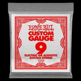 Ernie Ball: Plain Steel - Electric/Acoustic Single String .009