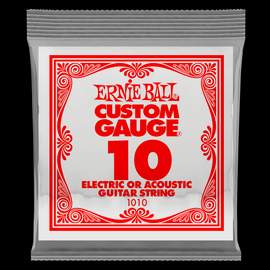 Ernie Ball: Plain Steel - Electric/Acoustic Single String .010