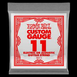 Ernie Ball: Plain Steel - Electric/Acoustic Single String .011