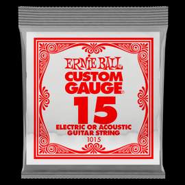 Ernie Ball: Plain Steel - Electric/Acoustic Single String .015