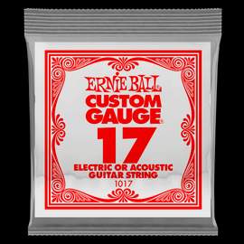 Ernie Ball: Plain Steel - Electric/Acoustic Single String .017