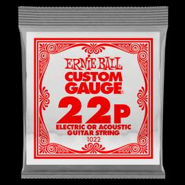 Ernie Ball: Plain Steel - Electric/Acoustic Single String .022