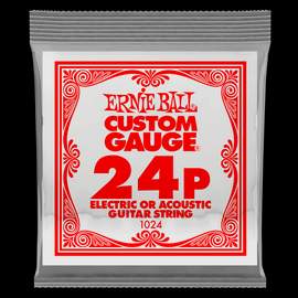 Ernie Ball: Plain Steel - Electric/Acoustic Single String .024