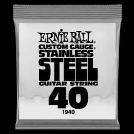 Ernie Ball: Stainless Steel Round Wound - Electric Single String .040