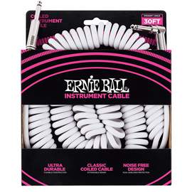 Ernie Ball Coil Cable Sa White 30ft