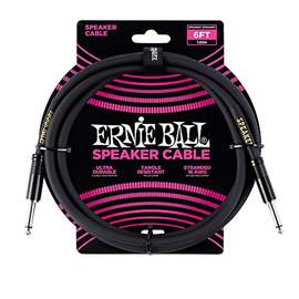 Ernie Ball 6ft Strt-strt Speaker Cable Black
