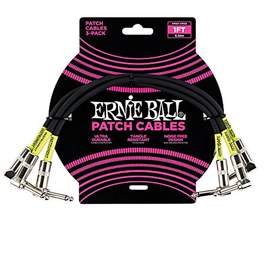 Ernie Ball 1ft Patch Cable 3pk Black