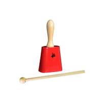 3.5' Red Cowbell with Handle