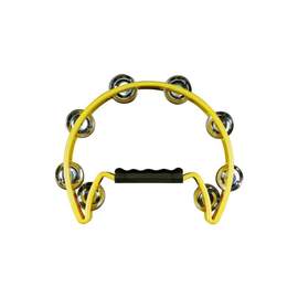 8' Yellow Cut-Away Plastic Tambourine