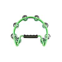 8' Green Cut-Away Plastic Tambourine