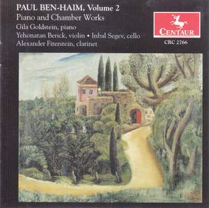 Paul Ben-Haim, Vol. 2: Piano & Chamber Works
